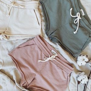 Mate the Label Organic Terry Lounge Short Rose